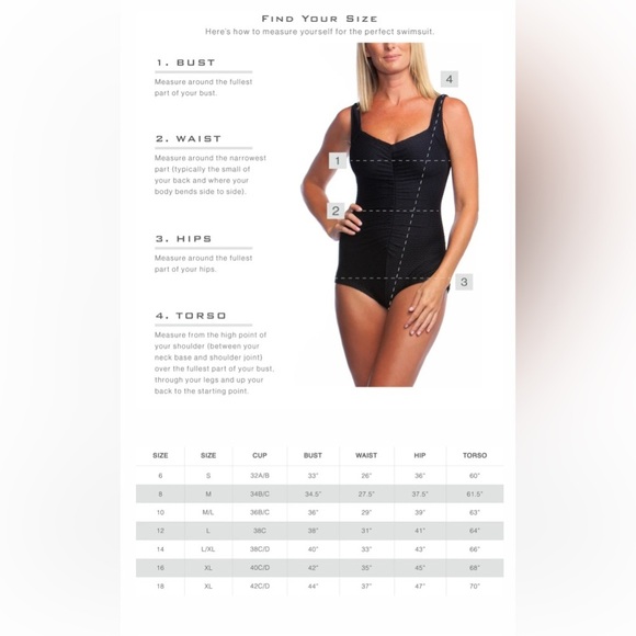 Maxine of Hollywood Women's Size 6 One Piece Swimsuit Blue - Picture 10 of 10